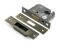 51448 From the Anvil Aged Brass 2.5" Euro Profile Deadlock