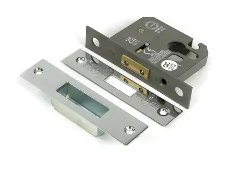 Click Here To Enlarge This Photo Of 51451 From the Anvil Polished Chrome 2.5" Euro Profile Deadlock