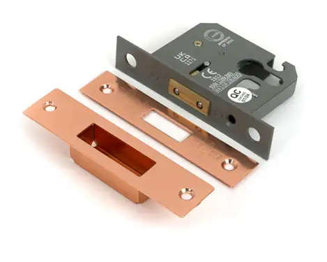 Click Here To Enlarge This Photo Of 51454 From the Anvil Polished Bronze 2.5" Euro Profile Deadlock