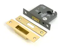 51457 From the Anvil Polished Brass 3" Euro Profile Deadlock