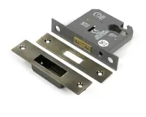 51458 From the Anvil Aged Brass 3" Euro Profile Deadlock
