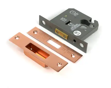 Click Here To Enlarge This Photo Of 51464 From the Anvil Polished Bronze 3" Euro Profile Deadlock