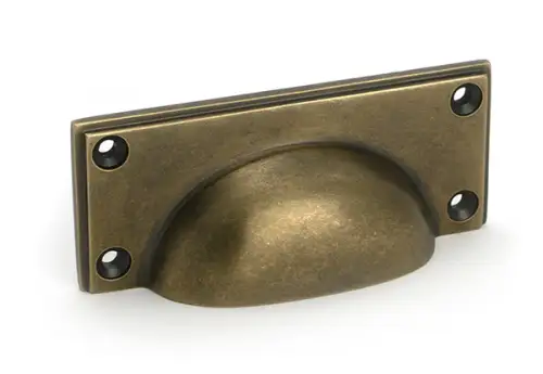 Click Here To Enlarge This Photo Of 50967 From the Anvil Burnished Brass Art Deco Drawer Pull