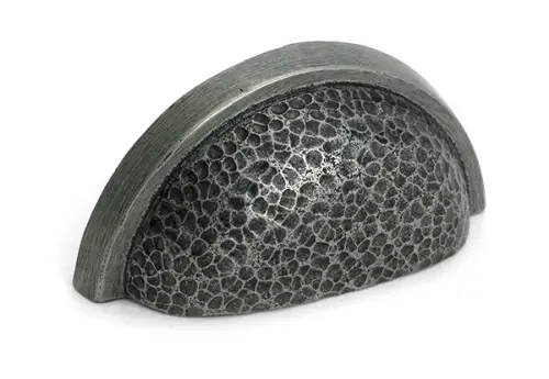 Click Here To Enlarge This Photo Of 52159 From the Anvil Pewter Hammered Regency Drawer Pull
