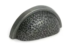 52159 From the Anvil Pewter Hammered Regency Drawer Pull