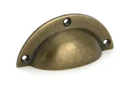 50975 From the Anvil Burnished Brass 4" Plain Drawer Pull