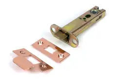 51759 From the Anvil Polished Bronze 4" Heavy Duty Tubular Mortice Latch