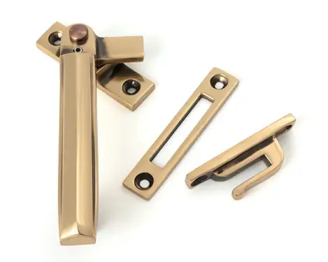 Click Here To Enlarge This Photo Of 51918 From the Anvil Polished Bronze Locking Art Deco Fastener - LH