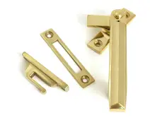 51919 From the Anvil Polished Brass Locking Art Deco Fastener - RH