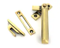 51920 From the Anvil Aged Brass Locking Art Deco Fastener - RH
