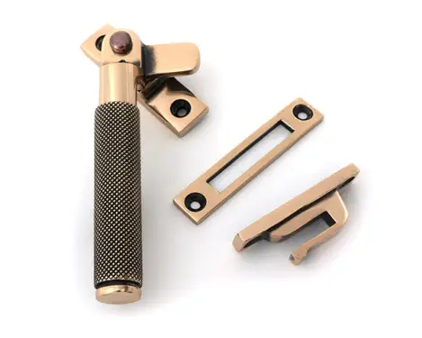 Click Here To Enlarge This Photo Of 52123 From the Anvil Polished Bronze Locking Brompton Fastener – LH