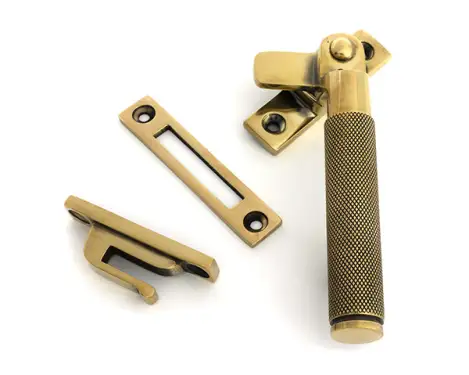 Click Here To Enlarge This Photo Of 52116 From the Anvil Aged Brass Locking Brompton Fastener – RH