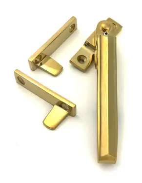 Click Here To Enlarge This Photo Of 51925 From the Anvil Polished Brass Night-Vent Locking Art Deco Fastener