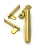 51925 From the Anvil Polished Brass Night-Vent Locking Art Deco Fastener