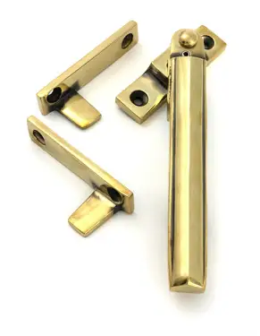 Click Here To Enlarge This Photo Of 51926 From the Anvil Aged Brass Night-Vent Locking Art Deco Fastener