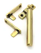 51926 From the Anvil Aged Brass Night-Vent Locking Art Deco Fastener