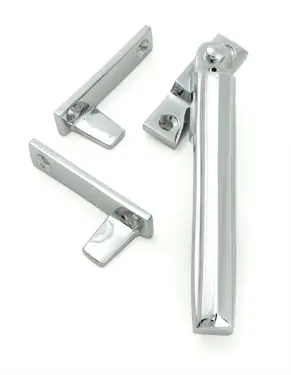 Click Here To Enlarge This Photo Of 51928 From the Anvil Polished Chrome Night-Vent Locking Art Deco Fastener