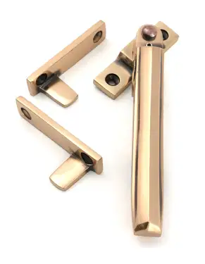 Click Here To Enlarge This Photo Of 51930 From the Anvil Polished Bronze Night-Vent Locking Art Deco Fastener