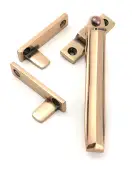 51930 From the Anvil Polished Bronze Night-Vent Locking Art Deco Fastener