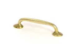 51253 From the Anvil Polished Brass Moore Cabinet Pull Handle - Small (96mm Fixing Centres)