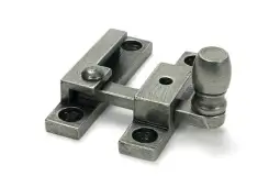 46608 From the Anvil Pewter Mushroom Quadrant Fastener - Narrow
