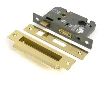 51375 From the Anvil Polished Brass 2.5" Euro Profile Sashlock