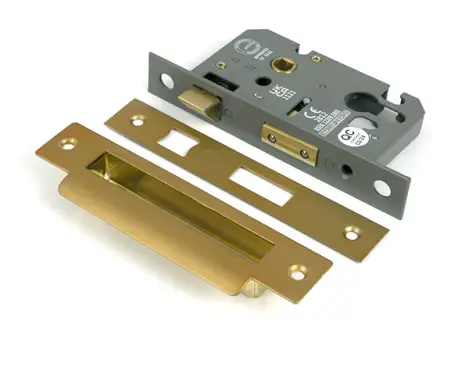 Click Here To Enlarge This Photo Of 51377 From the Anvil Satin Brass 2.5" Euro Profile Sashlock