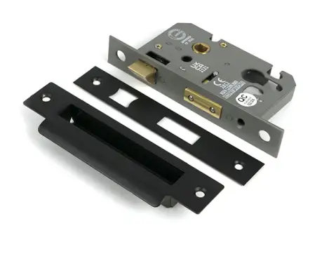 Click Here To Enlarge This Photo Of 51381 From the Anvil Aged Bronze 2.5" Euro Profile Sashlock