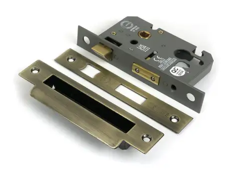Click Here To Enlarge This Photo Of 51386 From the Anvil Aged Brass 3" Euro Profile Sashlock