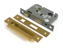 51387 From the Anvil Satin Brass 3" Euro Profile Sashlock