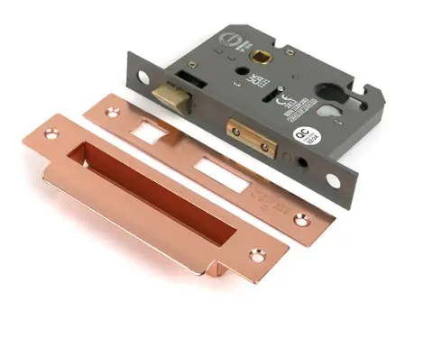 Click Here To Enlarge This Photo Of 51392 From the Anvil Polished Bronze 3" Euro Profile Sashlock