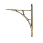 51178 From the Anvil Burnished Brass Tyne Shelf Bracket (314mm x 250mm)
