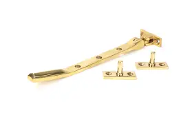 51895 From the Anvil Polished Brass Art Deco 8" Casement Stay