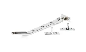 51898 From the Anvil Polished Chrome Art Deco 8" Casement Stay