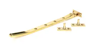 51901 From the Anvil Polished Brass Art Deco 10" Casement Stay