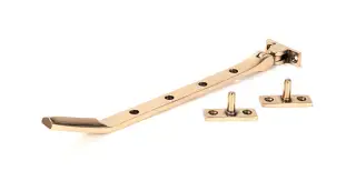 51906 From the Anvil Polished Bronze Art Deco 10" Casement Stay