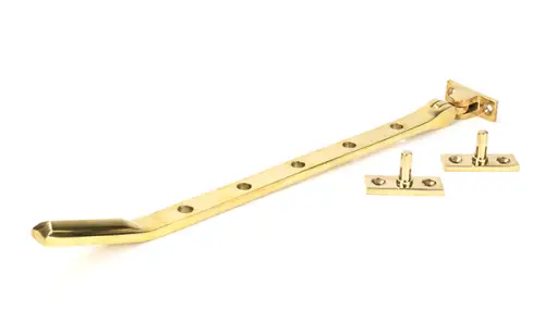 Click Here To Enlarge This Photo Of 51907 From the Anvil Polished Brass Art Deco 12" Casement Stay