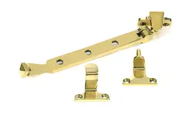 52010 From the Anvil Polished Brass 8" Avon Casement Stay (Steel Window)