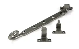 52037 From the Anvil Pewter 10" Monkeytail Casement Stay (Steel Window)