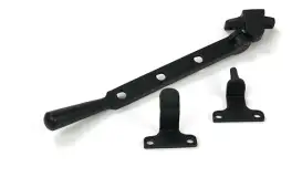 52024 From the Anvil Matt Black 8" Newbury Casement Stay (Steel Window)