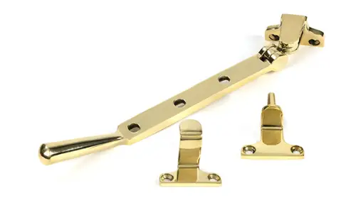 Click Here To Enlarge This Photo Of 52026 From the Anvil Polished Brass 8" Newbury Casement Stay (Steel Window)