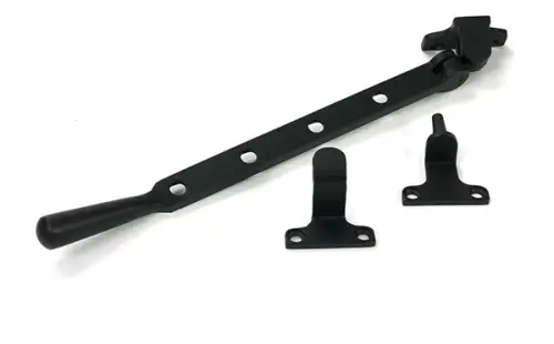 Click Here To Enlarge This Photo Of 52028 From the Anvil Matt Black 10" Newbury Casement Stay (Steel Window)