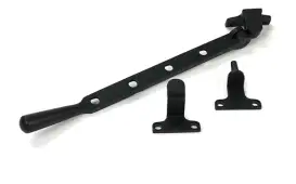 52028 From the Anvil Matt Black 10" Newbury Casement Stay (Steel Window)