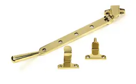 52030 From the Anvil Polished Brass 10" Newbury Casement Stay (Steel Window)
