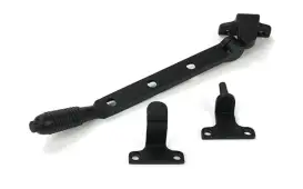 52016 From the Anvil Matt Black 8" Reeded Casement Stay (Steel Window)