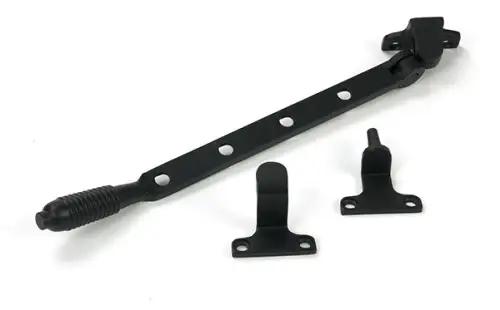 Click Here To Enlarge This Photo Of 52020 From the Anvil Matt Black 10" Reeded Casement Stay (Steel Window)