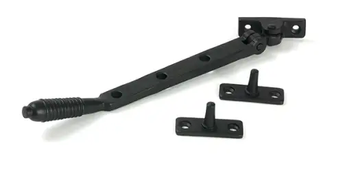 Click Here To Enlarge This Photo Of 52068 From the Anvil Matt Black 8" Reeded Casement Stay