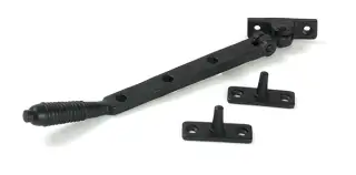 52068 From the Anvil Matt Black 8" Reeded Casement Stay
