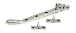 52070 From the Anvil Polished Marine SS (316) 8" Reeded Casement Stay