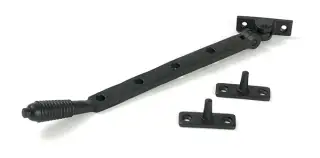 52072 From the Anvil Matt Black 10" Reeded Casement Stay